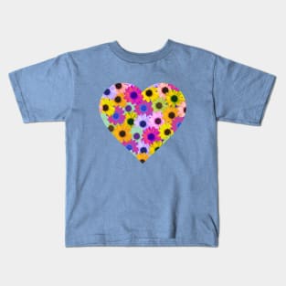 Crazy for Daisies Mosaic Kids T-Shirt